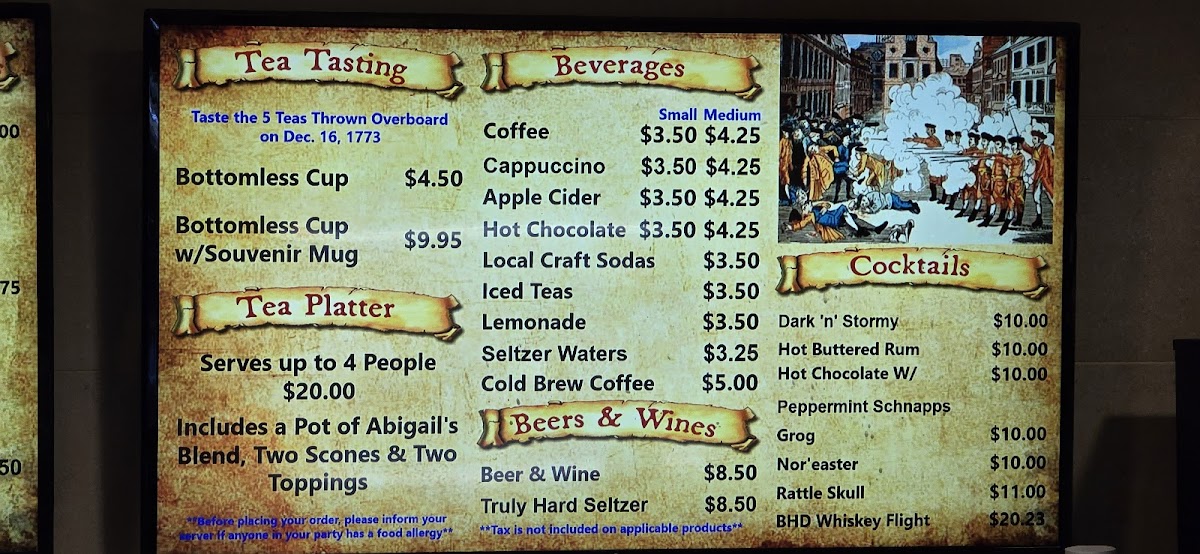 Menu Abigail's Tea Room-2